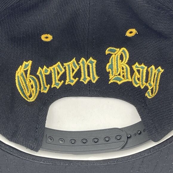 Vintage Green Bay Packers Drew Pearson Old English Wool Snapback Hat Cap - NWT - Picture 11 of 14